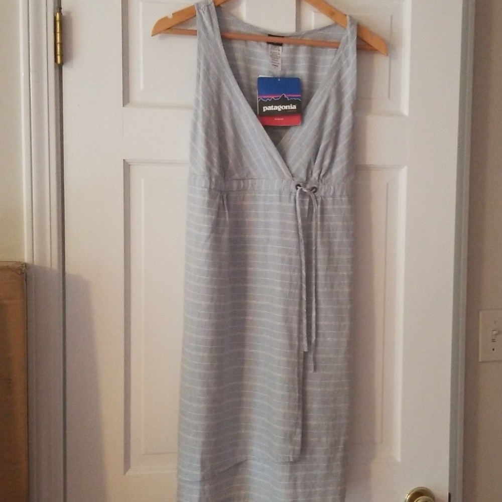 NWT Patagonia Faux Wrap Dress 8 Sustainable